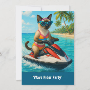 Convite Jet Ski no mar para desportos aquáticos e amantes