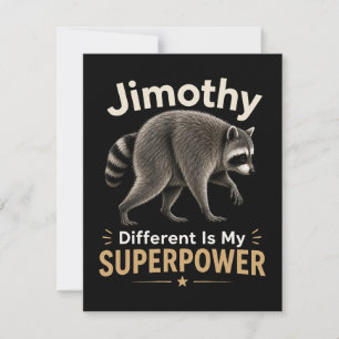 Convite Jimothy diferente é meu superpoder