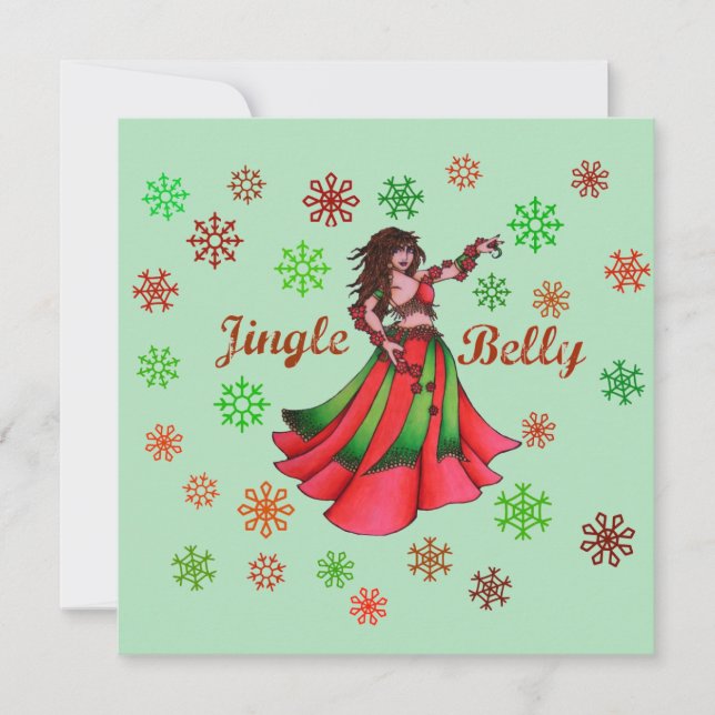 Convite Jingle Belly Dancer (Frente)