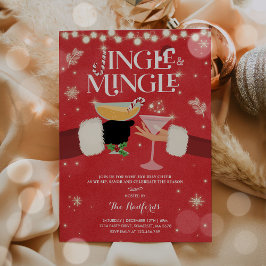 Convite Jingle E Mingle Christmas Cocktail Party