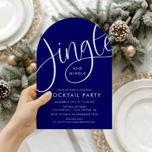 Convite Jingle e Mingle Holiday Cocktail Party