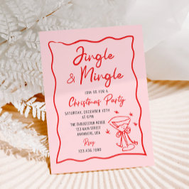 Convite Jingle e Mingle Whimsical Christmas Party