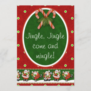 Convite Jingle, Jingle venha e se misture!Festa de Natal