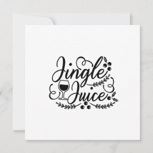 Convite Jingle Juice Engraçado Bebendo de cerveja de Natal