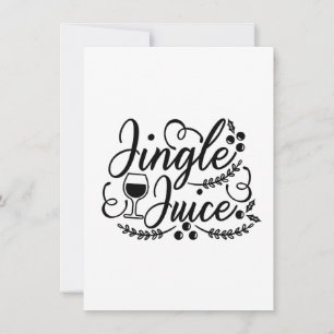 Convite Jingle Juice Engraçado Bebendo de cerveja de Natal
