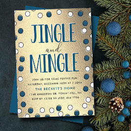 Convite Jingle & Mingle Modern Holiday Party