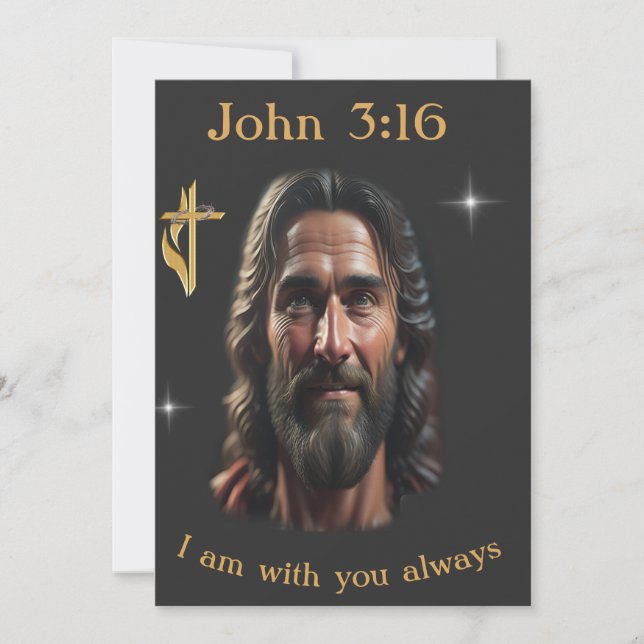 Convite João 3:16 (Frente)