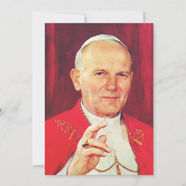 Convite João Paulo II Bispo de Roma (Frente)