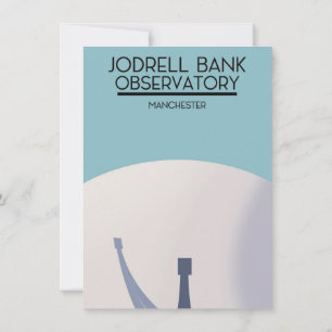 Convite Jodrell Bank Observatório de Arte Espacial.