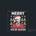 Convite Joe Biden Christmas Santa Hat Feliz 4° Páscoa<br><div class="desc">Engraçado Joe Biden Natal Santa Hat Feliz 4º De Páscoa Xmas</div>