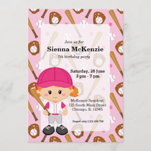 Convite Jogador de beisebol