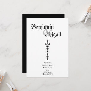 Convite Jogador de Dragões de Espada de Dados Simples Mode