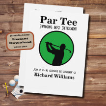 Jogador de Golfe aposentado balançando em aposenta