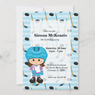 Convite Jogador de hóquei