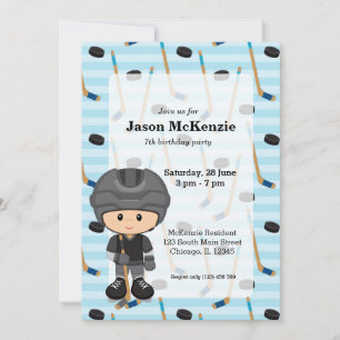 Convite Jogador de hóquei