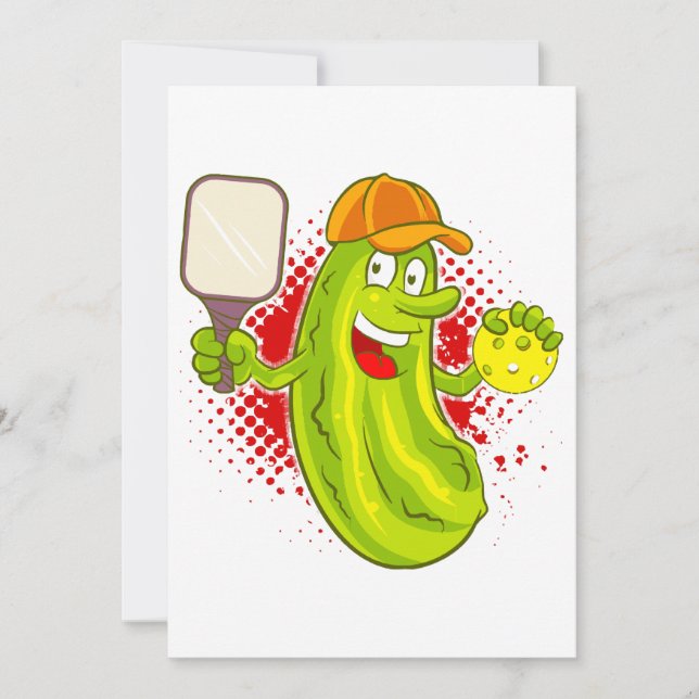 Convite Jogador de Picles de Pickleball (Frente)