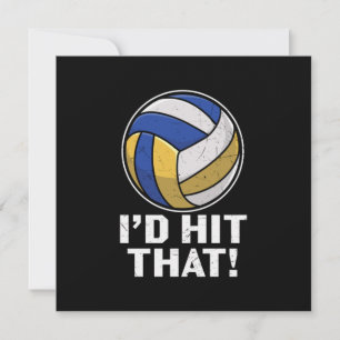 Convite Jogador de Voleibol Eu Atingiria Que