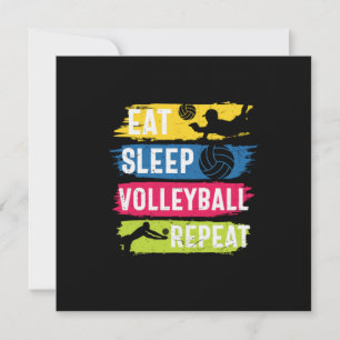 Convite Jogador de Voleibol   Repetir o Voleibol do Sono