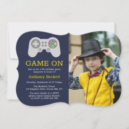 Convite Jogador Moderno Foto De Aniversário De Qualquer Id