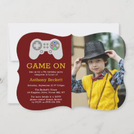 Convite Jogador Moderno Foto De Aniversário De Qualquer Id