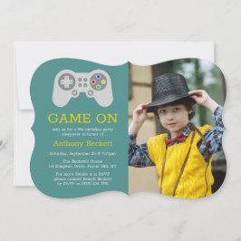 Convite Jogador Moderno Foto De Aniversário De Qualquer Id
