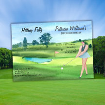 Jogadora de Golfe Feminina Comemora 50º Aniversári