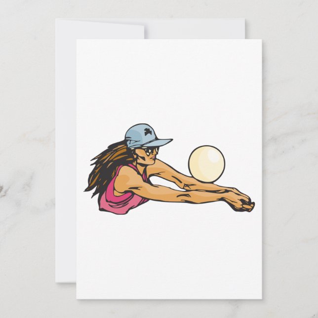 Convite Jogadora de Voleibol Feminina (Frente)