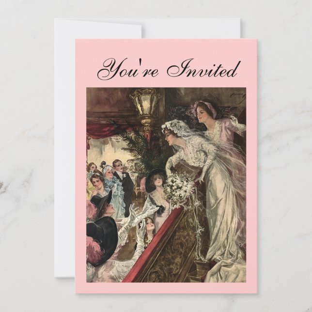 Convite Jogando o Buquê (Frente)