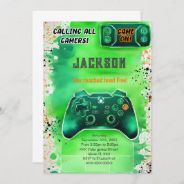 Convite Jogo Aniversário do Jogo Menino