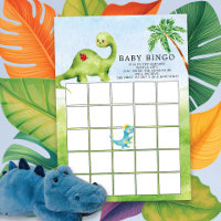 Jogo Bingo do Chá de fraldas Dino Delight