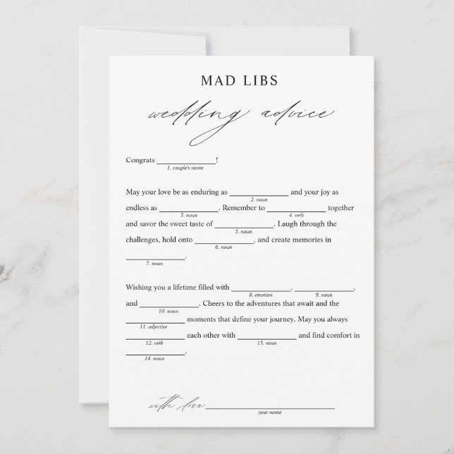 Convite Jogo da Libra Bridal sobre o Aconselhamento de Cas (Frente)