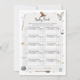 Convite Jogo da Trivia do Bebê do Chá de fraldas