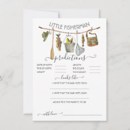 Convite Jogo das previsões de bebês do Pescador Pequeno