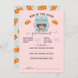 Convite Jogo das previsões do bebê de forno