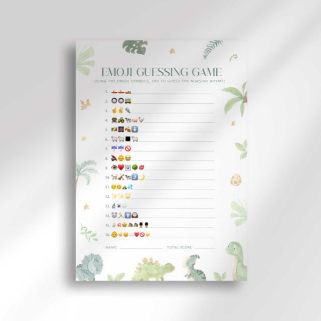 Convite Jogo de Adivinhação de Emoji para Chás de Bebê do  (Criador carregado)