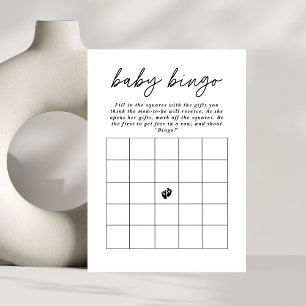 Convite Jogo de Bebê Bingo para Chá de Bebê com Roteiro Mi