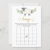 Jogo de Bingo Chá de fraldas Verde da Doce Pequena