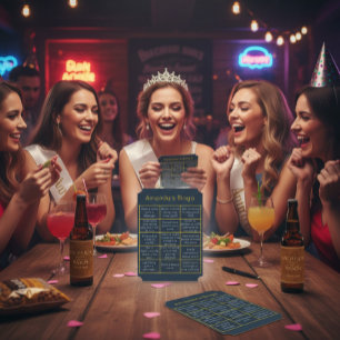 Convite Jogo de Bingo festa de solteira   Chá de panela Di