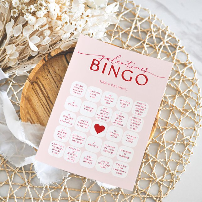Convite Jogo de Bingo Galentines (Criador carregado)