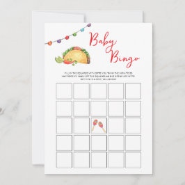 Convite Jogo de Bingo para Churrasco de Bebê Taco