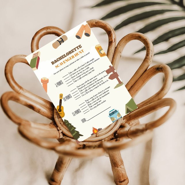 Convite Jogo de caça ao tesouro para despedida de solteira (Criador carregado)