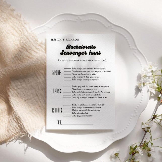 Convite Jogo de caça ao tesouro para despedida de solteira (Criador carregado)