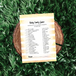 Convite Jogo de Chá de fraldas de Doces Amarelo de Tan Bun