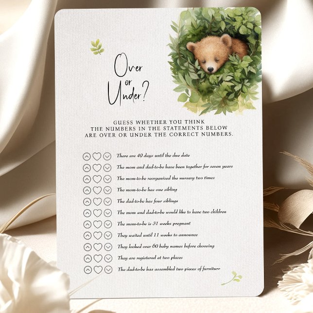 Convite Jogo de Chá de fraldas de Urso? (Criador carregado)