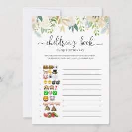 Convite Jogo de Chá de fraldas Emoji Pictionary para Pesso