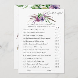 Convite Jogo de Chá de panela de Sucultos Místicos