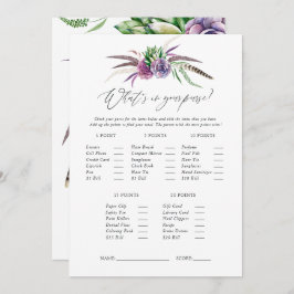 Convite Jogo de Chá de panela de Sucultos Místicos