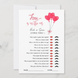 Convite Jogo de Chá de panela do Red & White Hearts