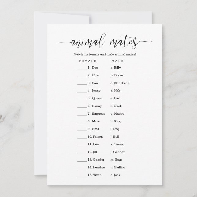 Convite Jogo de Chá de panela dos Camados de Animais (Frente)