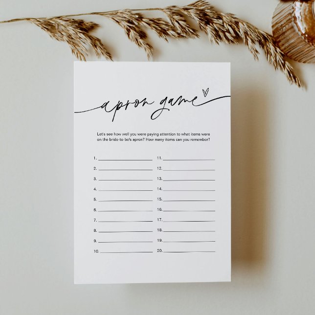 Convite Jogo de Chá de panela EVERLEIGH Apron (Criador carregado)